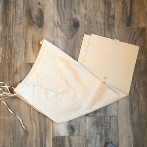 3/4 length linen slacks // trousers // pants